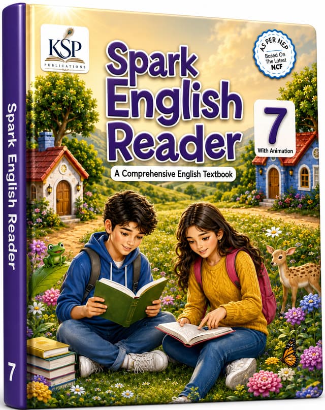 Spark English Reader 7 Class Textbook with Animation - KSP Publications