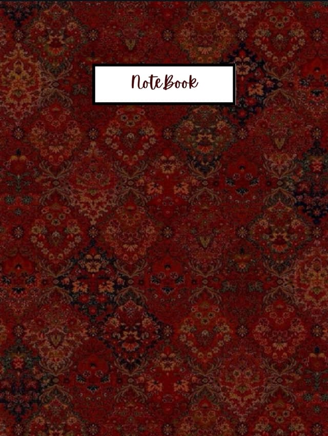 Notebook with Lined Pages and Decorative Cover