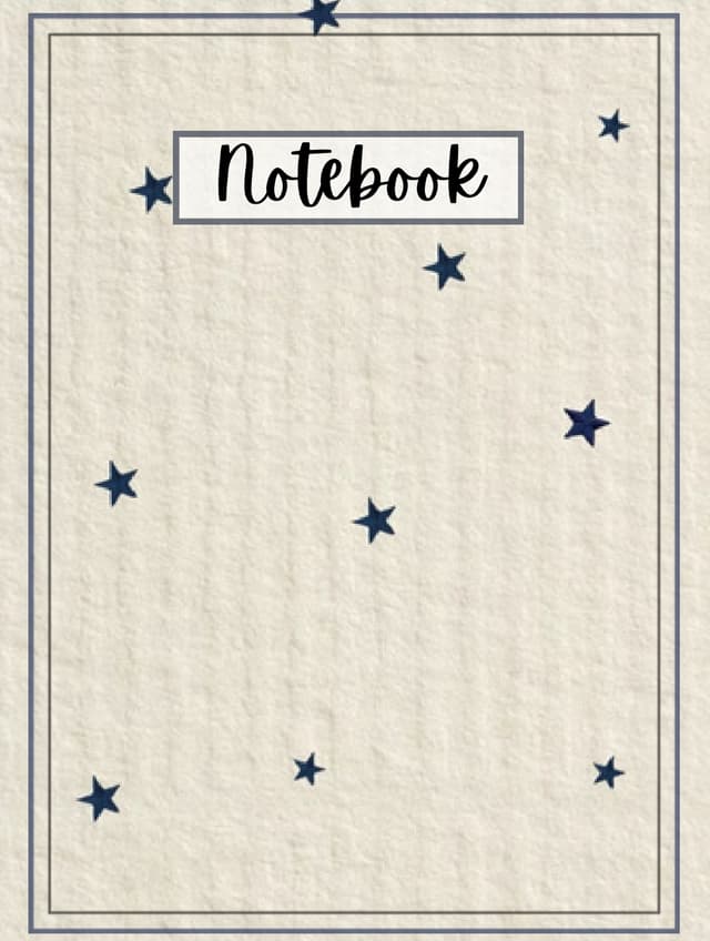 Aesthetic Star Notebook 7×6cm