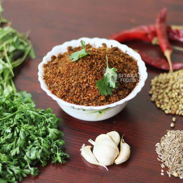 Kothimeera Karam Podi (Coriander Breakfast Side)